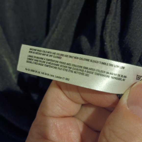 NWT Free People Intimately "Under The Trees" Bodysuit Black XL Plunging V-Neck - Picture 16 of 16